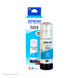 Botella de tinta EPSON Cyan T504